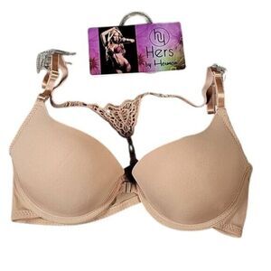 Hers by Herman Tan Racerback Bra Sz 34C